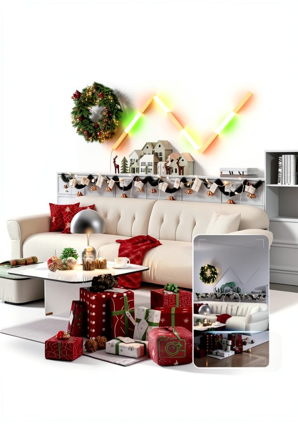 LEPRO AI Smart Wall Lights Voice Control Music Sync-3