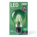 FEIT ELECTRIC A19 Filament LED Bulb Green 30 Watt-0