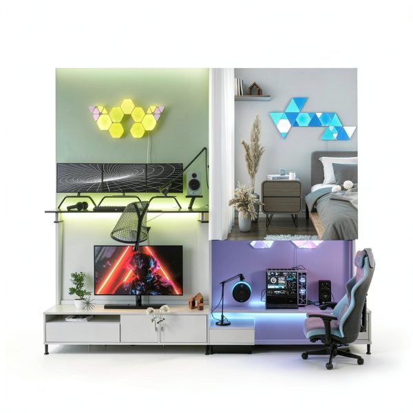 Nanoleaf Shapes Hexagons Smarter Kit 7 Panels Multicolor-2