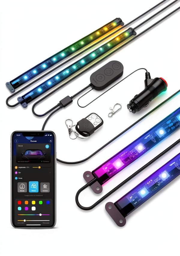 Pavo RGBIC LED Strip Lights Waterproof Bright Car Interior-11