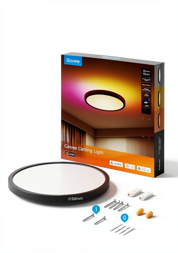 Govee Smart Ceiling Light RGBWW RGBIC Alexa Control-7