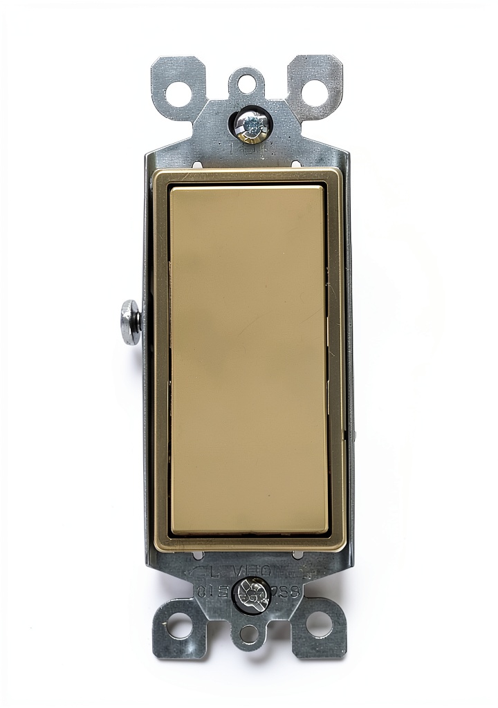 Installing Leviton 5603-2I 3‑Way Rocker Switch Residential Quiet on a wooden workbench