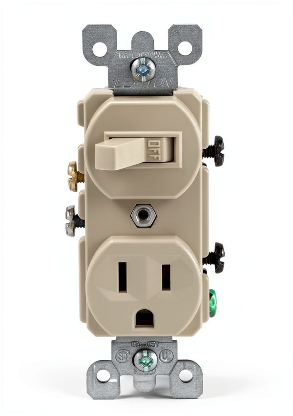 Leviton Switch Outlet Combo Heavy Duty Specification Grade-0