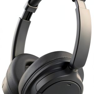 JVC Over Ear Headphones HAS95NB Black Noise Cancelling-0