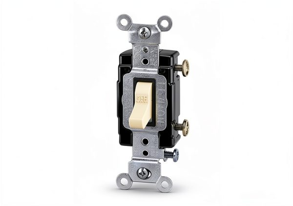 Pavo Toggle Switch 15A 120V Residential Commercial Ivory-0