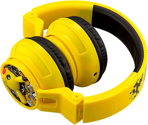 eKids Pokemon Pikachu Wireless Headphones Kids Safe Volume-5