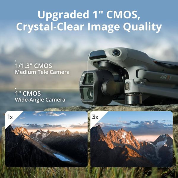 DJI Air 3S Drone 4K HDR Video Fly More Combo RC 2-6