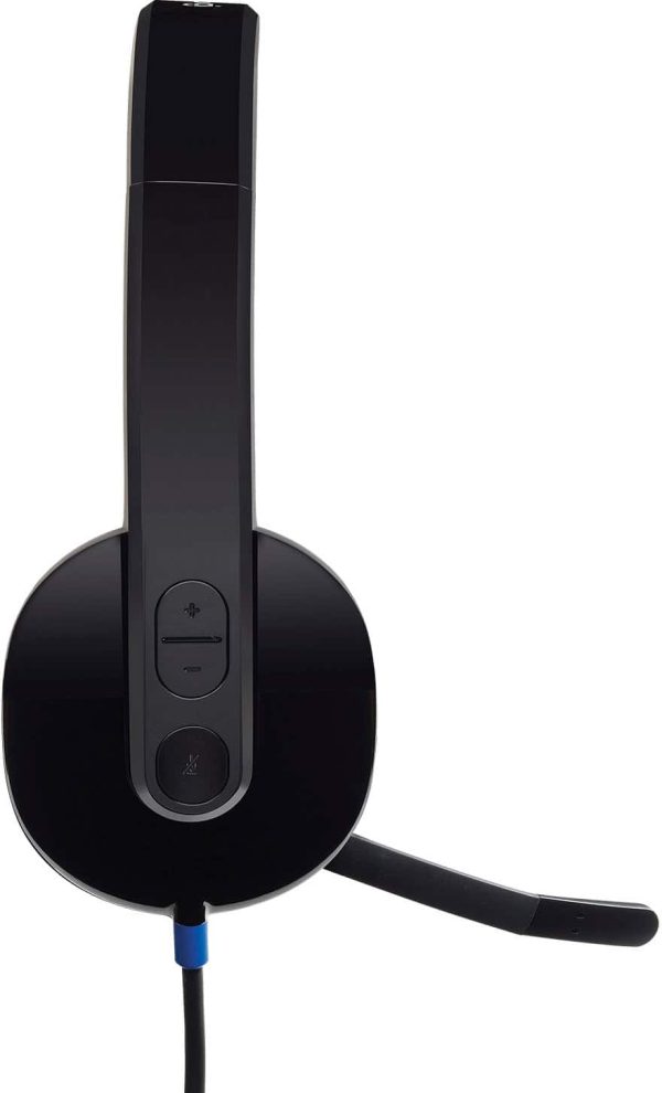 Logitech H540 Wired On Ear Headset Black Noise Canceling-3